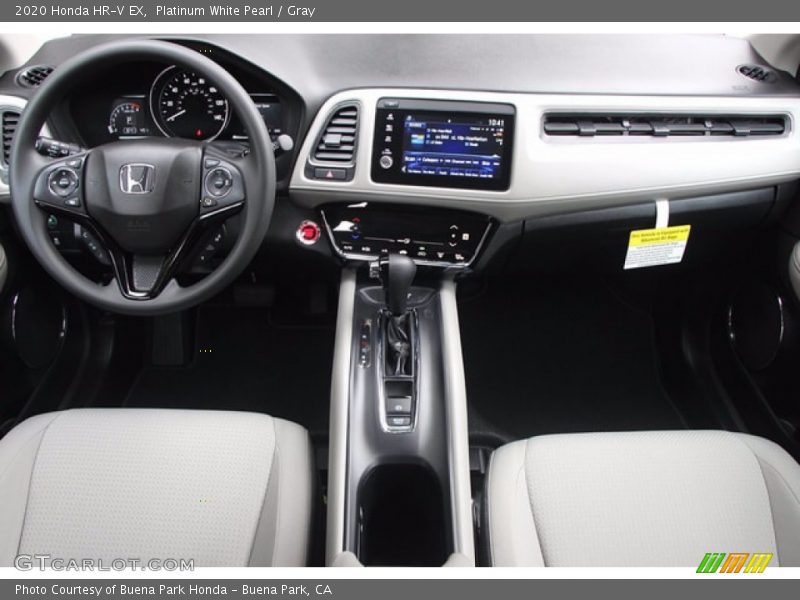 Platinum White Pearl / Gray 2020 Honda HR-V EX