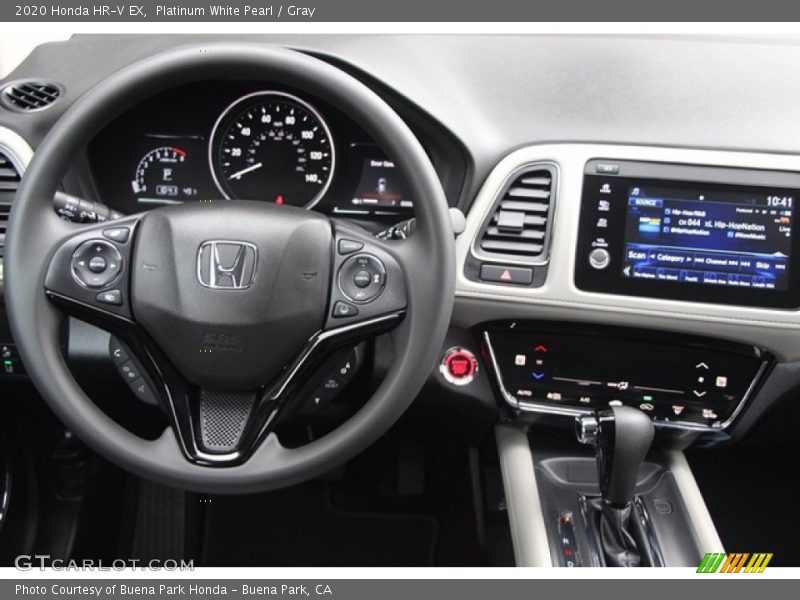 Platinum White Pearl / Gray 2020 Honda HR-V EX