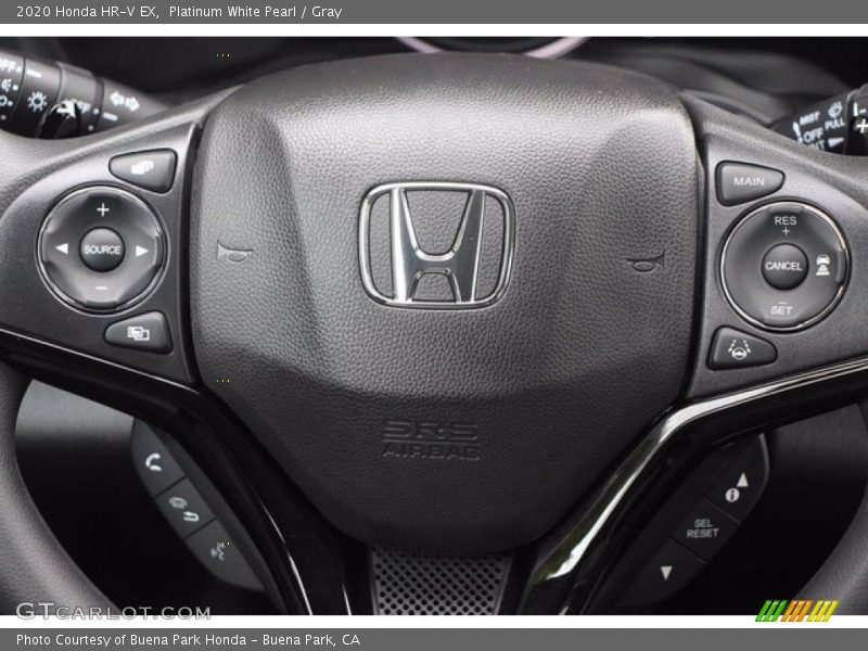 Platinum White Pearl / Gray 2020 Honda HR-V EX