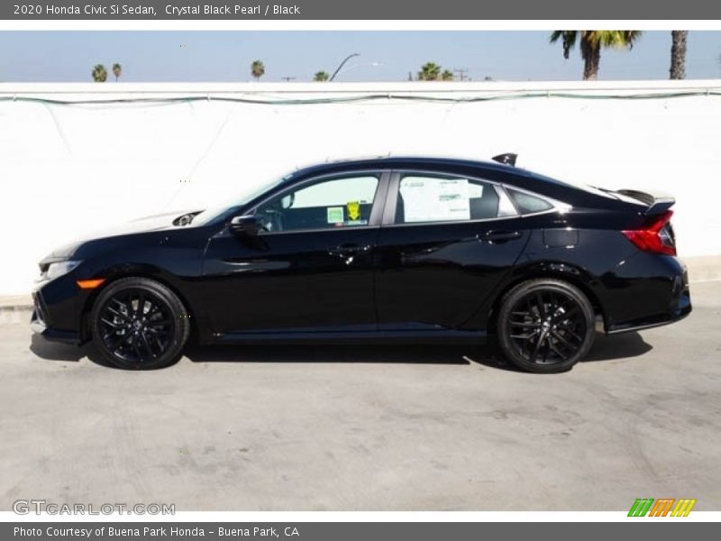 Crystal Black Pearl / Black 2020 Honda Civic Si Sedan