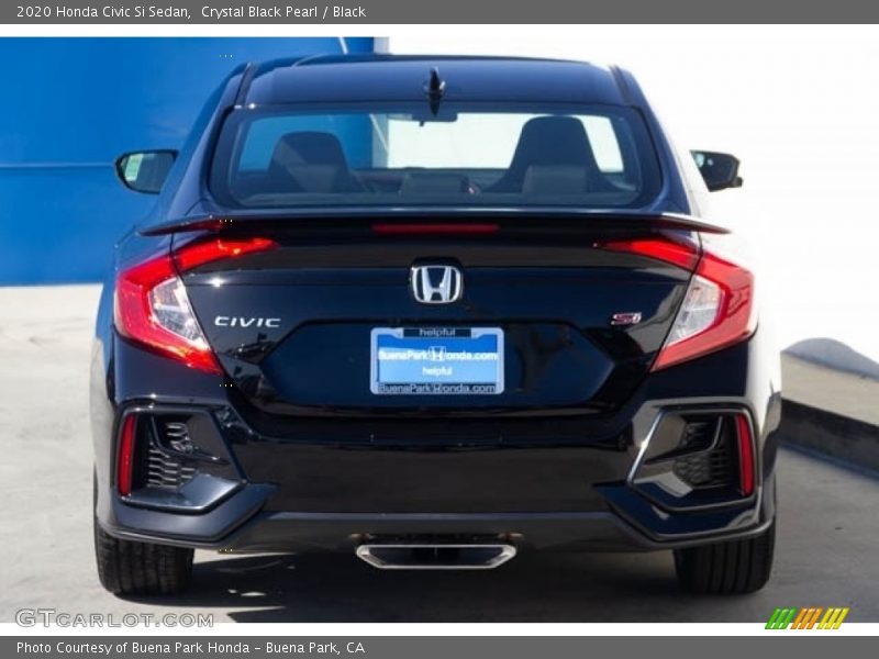 Crystal Black Pearl / Black 2020 Honda Civic Si Sedan