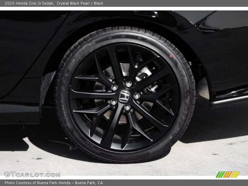Crystal Black Pearl / Black 2020 Honda Civic Si Sedan
