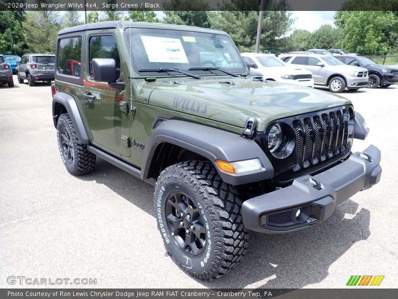 Front 3/4 View of 2020 Wrangler Willys 4x4