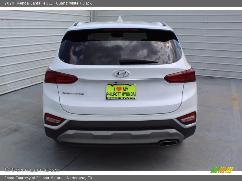 Quartz White / Black 2020 Hyundai Santa Fe SEL