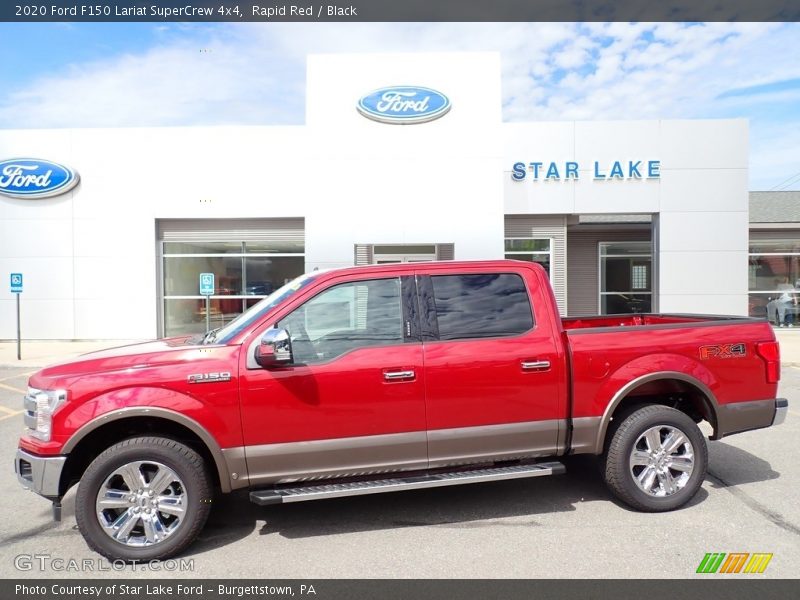 Rapid Red / Black 2020 Ford F150 Lariat SuperCrew 4x4