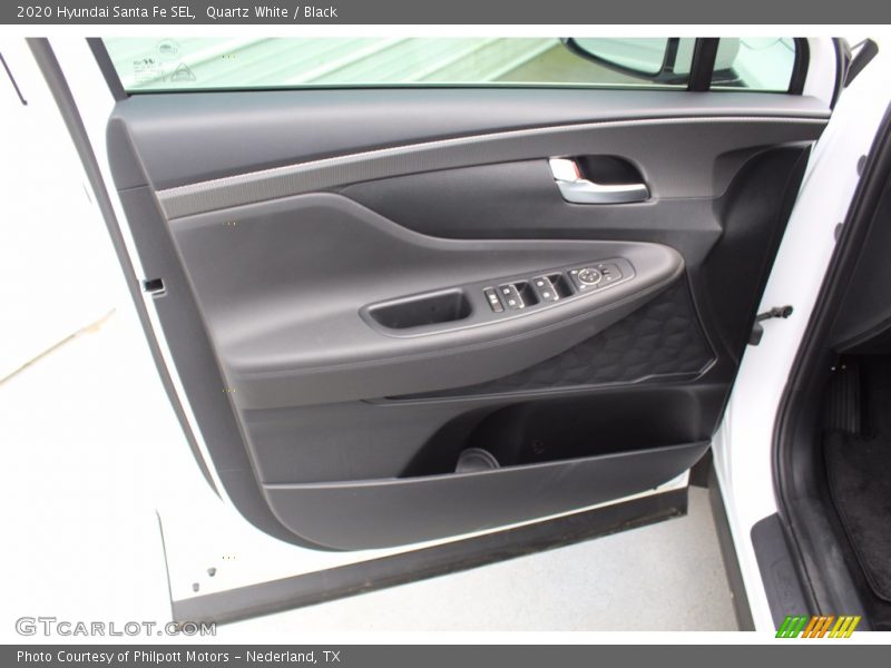 Quartz White / Black 2020 Hyundai Santa Fe SEL