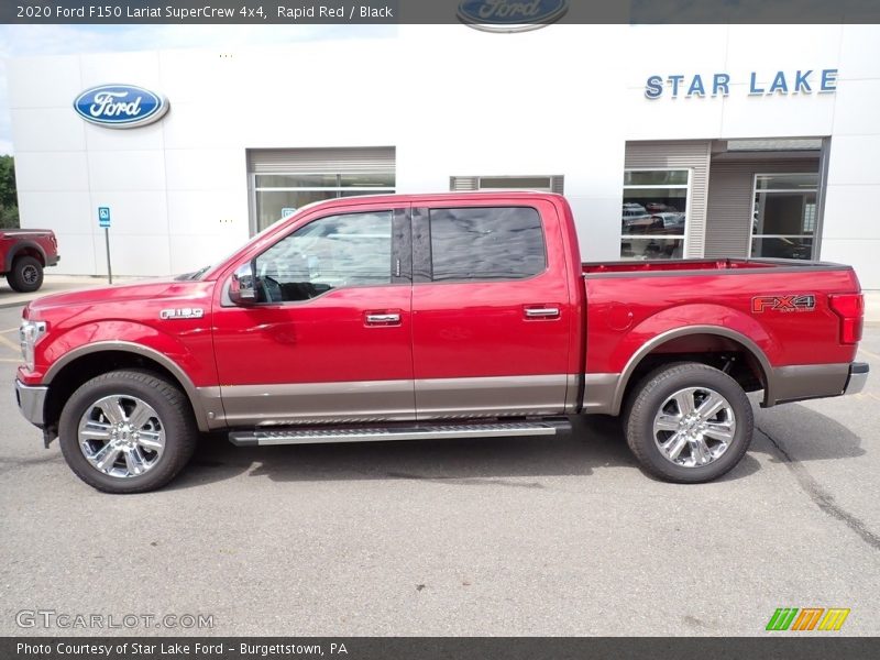 Rapid Red / Black 2020 Ford F150 Lariat SuperCrew 4x4