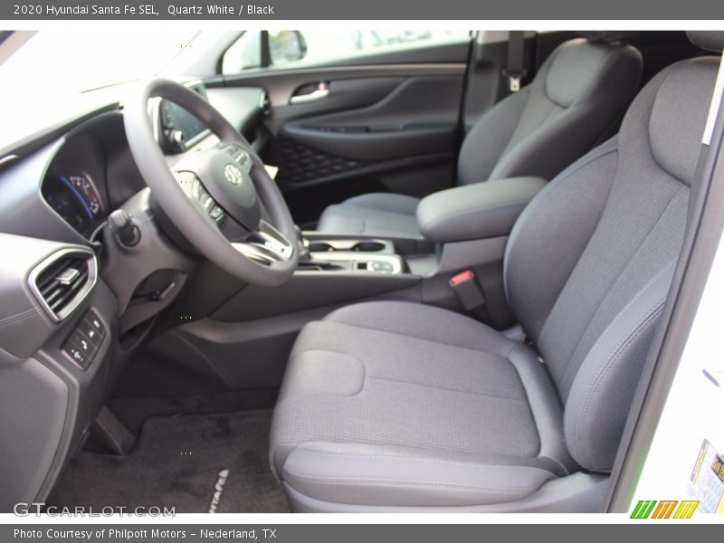 Quartz White / Black 2020 Hyundai Santa Fe SEL