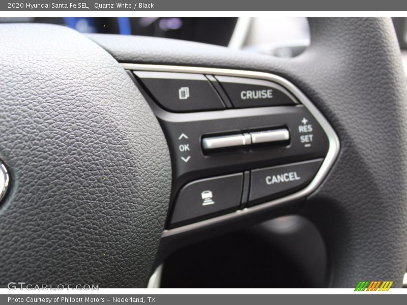 Quartz White / Black 2020 Hyundai Santa Fe SEL