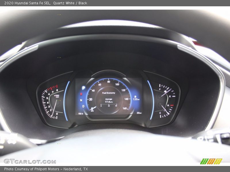 Quartz White / Black 2020 Hyundai Santa Fe SEL