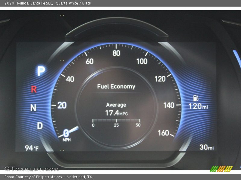 Quartz White / Black 2020 Hyundai Santa Fe SEL
