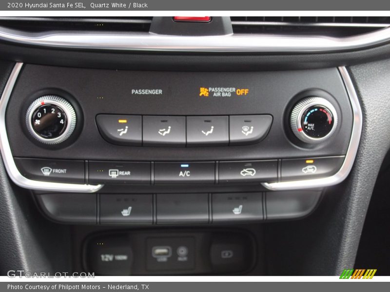 Quartz White / Black 2020 Hyundai Santa Fe SEL