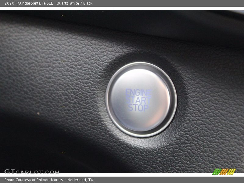 Quartz White / Black 2020 Hyundai Santa Fe SEL