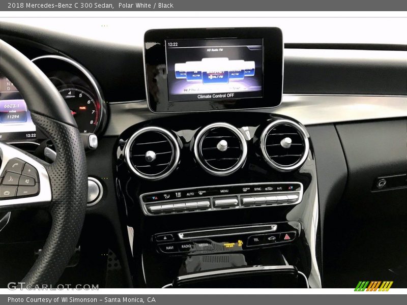 Polar White / Black 2018 Mercedes-Benz C 300 Sedan