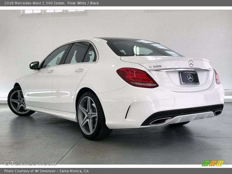 Polar White / Black 2018 Mercedes-Benz C 300 Sedan