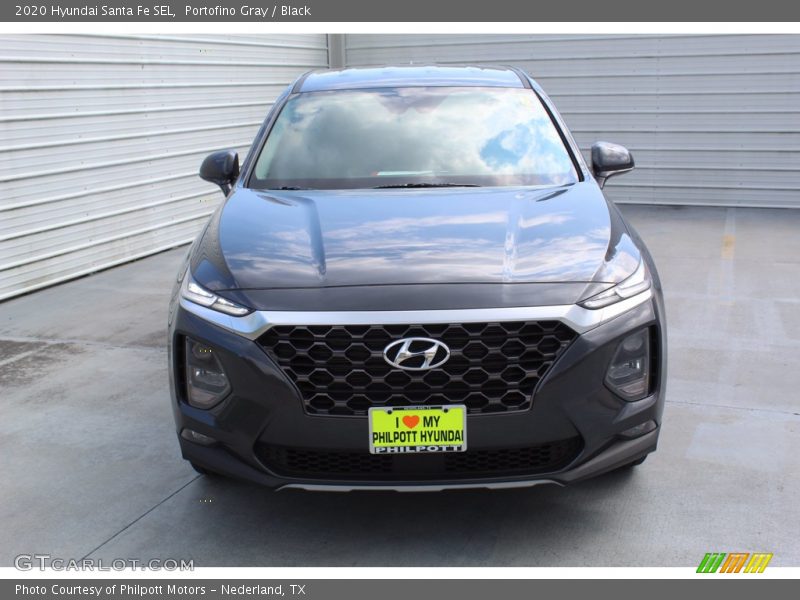 Portofino Gray / Black 2020 Hyundai Santa Fe SEL