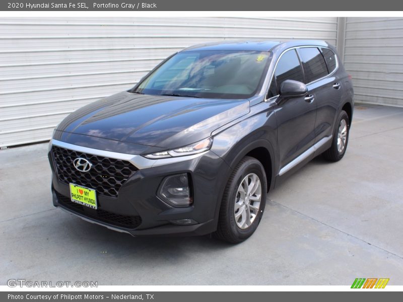 Portofino Gray / Black 2020 Hyundai Santa Fe SEL