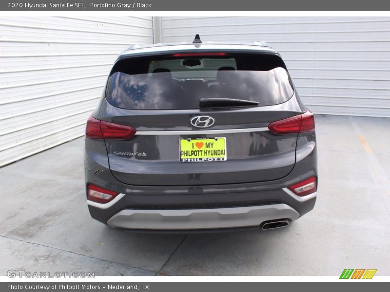 Portofino Gray / Black 2020 Hyundai Santa Fe SEL