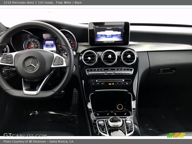 Polar White / Black 2018 Mercedes-Benz C 300 Sedan