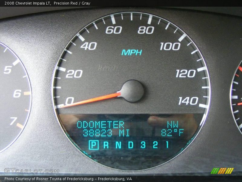 Precision Red / Gray 2008 Chevrolet Impala LT