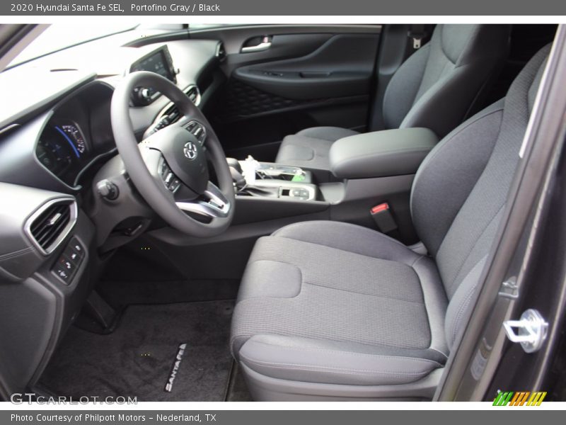 Portofino Gray / Black 2020 Hyundai Santa Fe SEL
