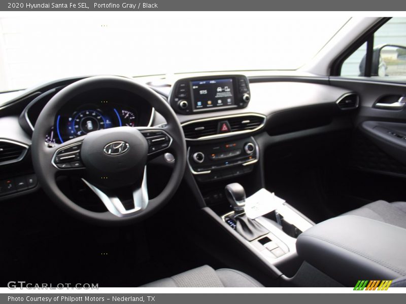 Portofino Gray / Black 2020 Hyundai Santa Fe SEL