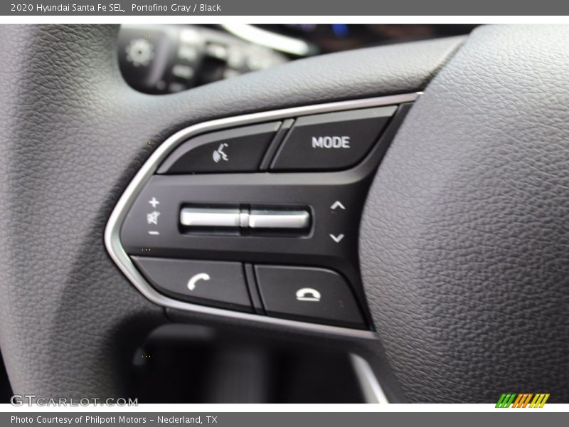 Portofino Gray / Black 2020 Hyundai Santa Fe SEL
