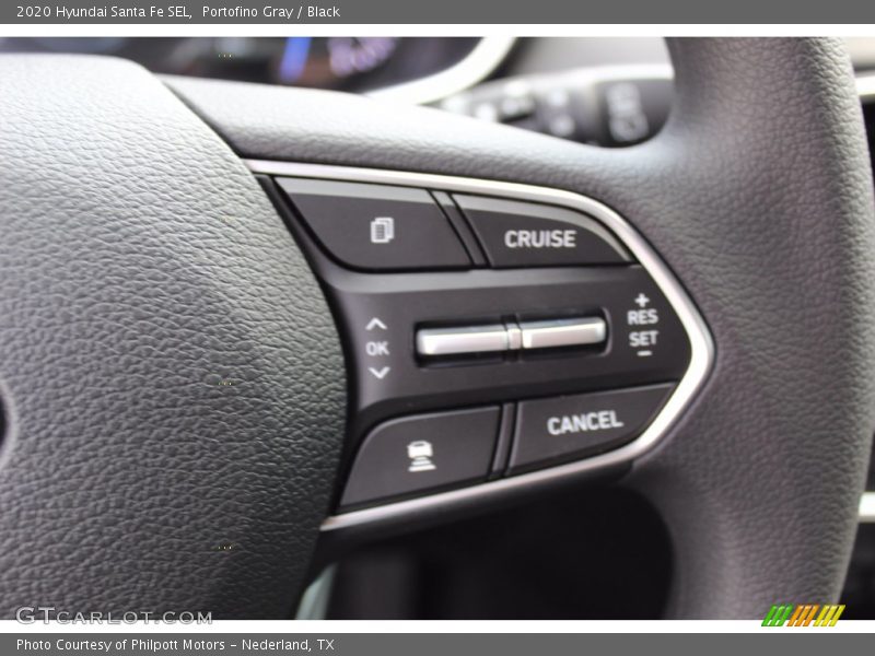 Portofino Gray / Black 2020 Hyundai Santa Fe SEL