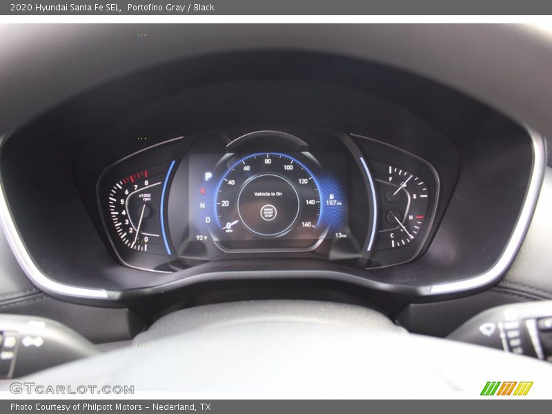 Portofino Gray / Black 2020 Hyundai Santa Fe SEL