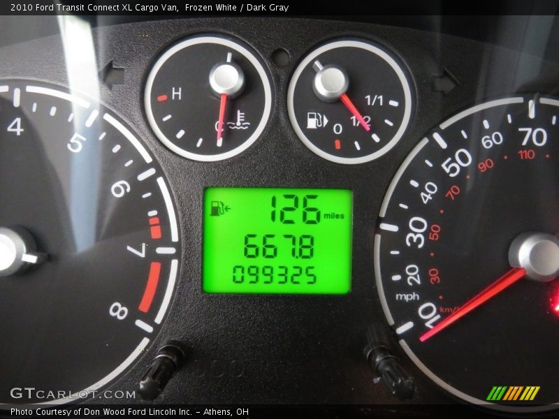 Frozen White / Dark Gray 2010 Ford Transit Connect XL Cargo Van