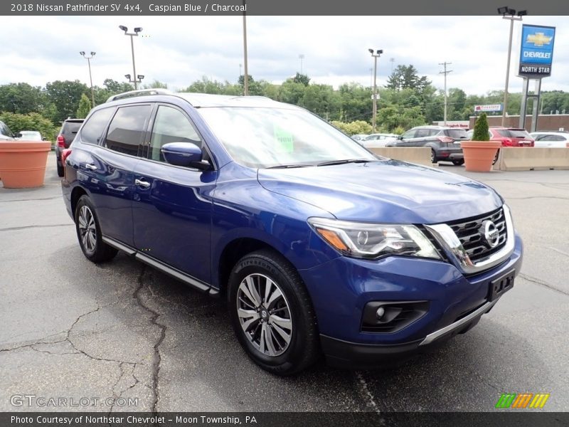 Caspian Blue / Charcoal 2018 Nissan Pathfinder SV 4x4