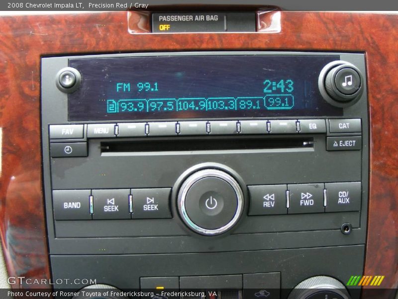 Precision Red / Gray 2008 Chevrolet Impala LT