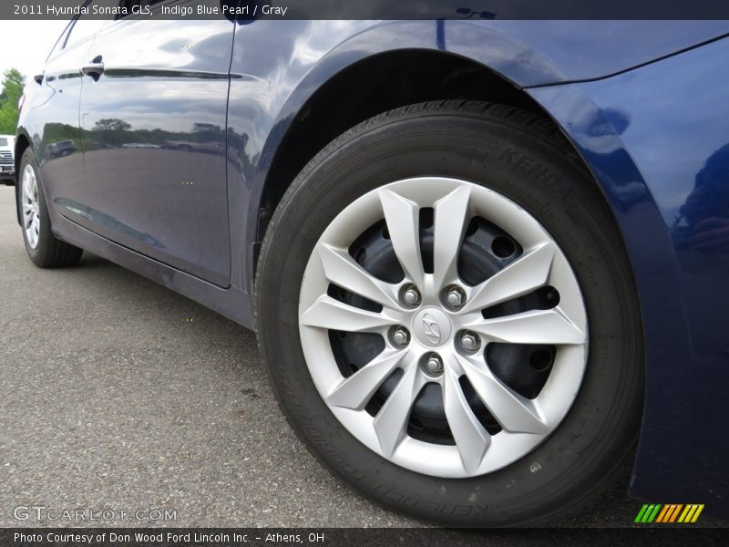 Indigo Blue Pearl / Gray 2011 Hyundai Sonata GLS