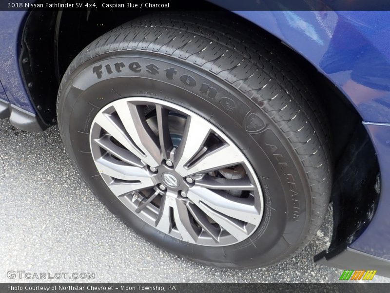 Caspian Blue / Charcoal 2018 Nissan Pathfinder SV 4x4