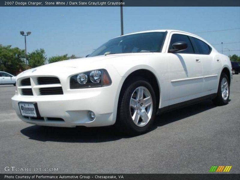 Stone White / Dark Slate Gray/Light Graystone 2007 Dodge Charger