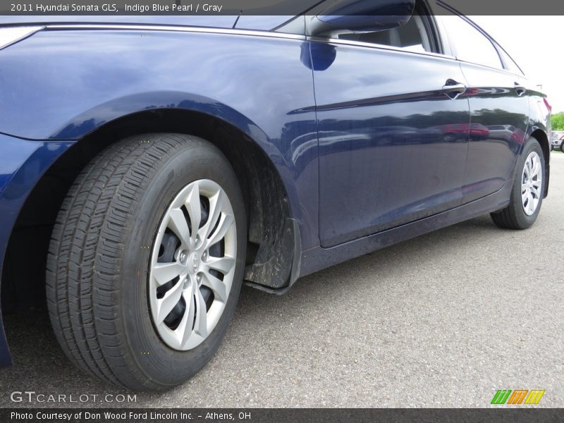 Indigo Blue Pearl / Gray 2011 Hyundai Sonata GLS