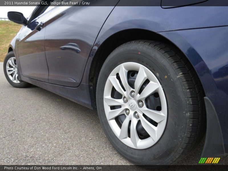 Indigo Blue Pearl / Gray 2011 Hyundai Sonata GLS