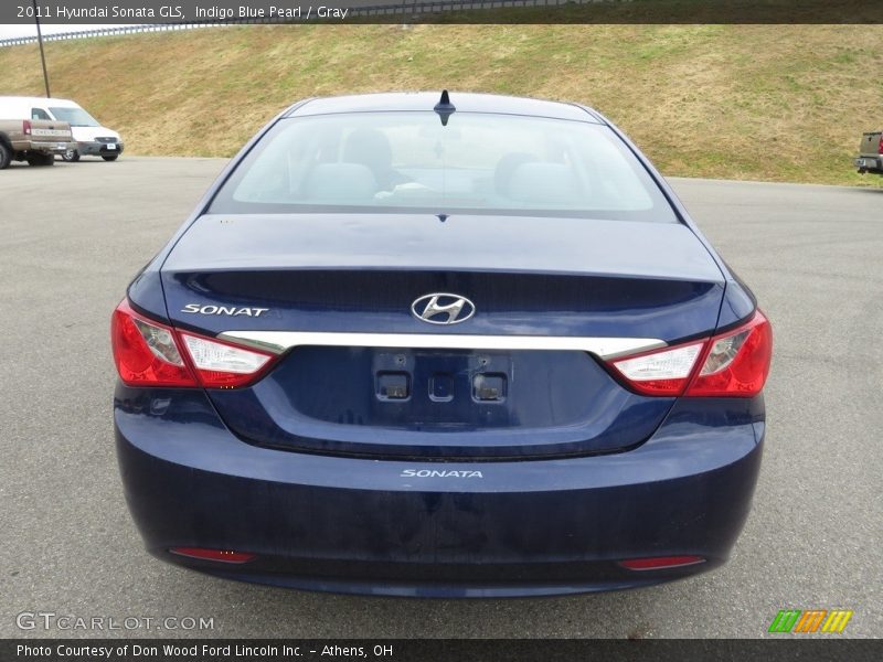 Indigo Blue Pearl / Gray 2011 Hyundai Sonata GLS