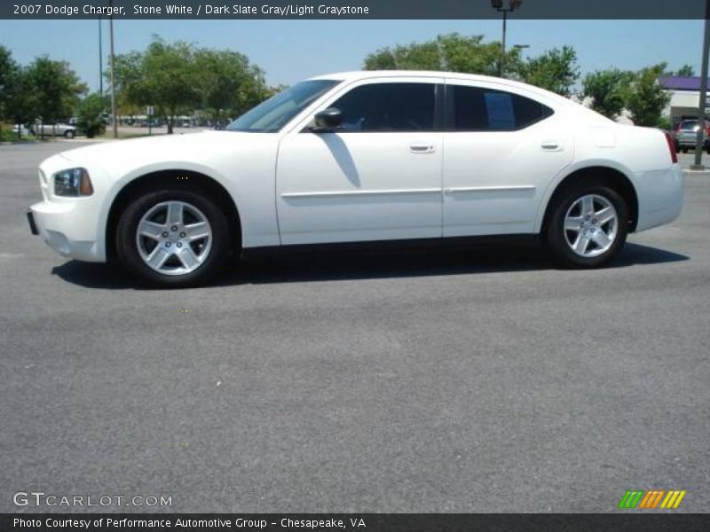 Stone White / Dark Slate Gray/Light Graystone 2007 Dodge Charger