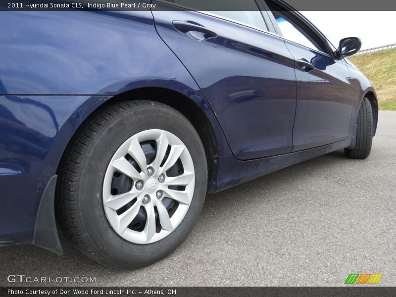 Indigo Blue Pearl / Gray 2011 Hyundai Sonata GLS