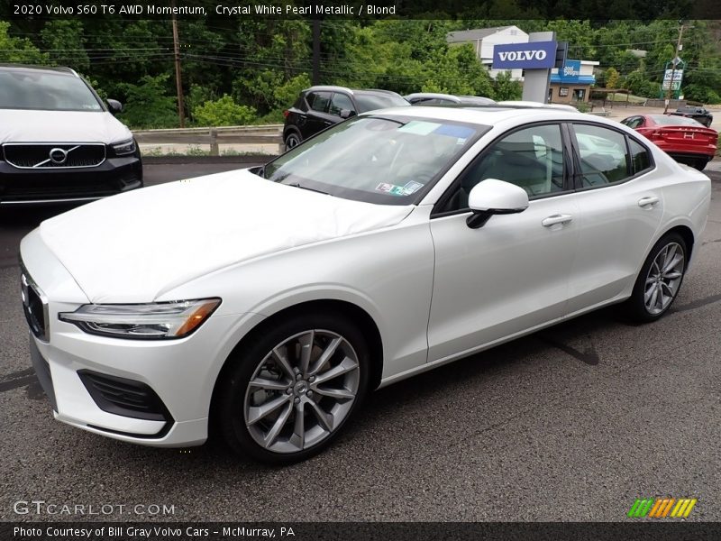  2020 S60 T6 AWD Momentum Crystal White Pearl Metallic