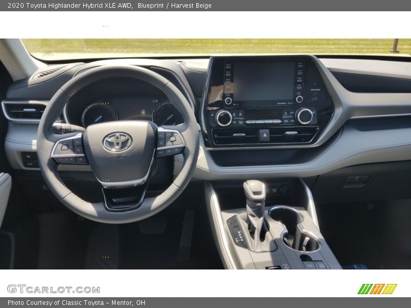 Blueprint / Harvest Beige 2020 Toyota Highlander Hybrid XLE AWD