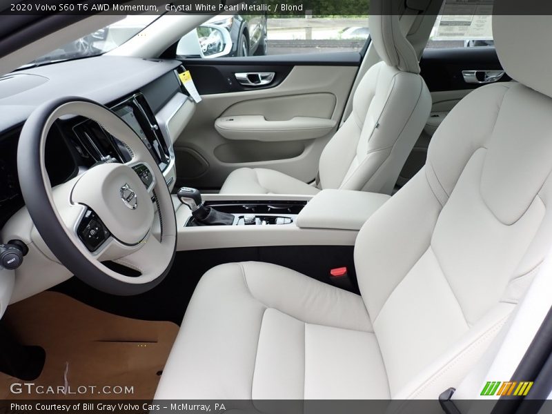  2020 S60 T6 AWD Momentum Blond Interior