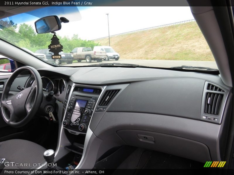 Indigo Blue Pearl / Gray 2011 Hyundai Sonata GLS