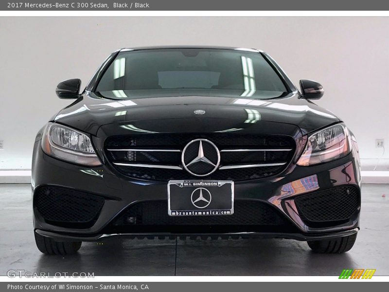 Black / Black 2017 Mercedes-Benz C 300 Sedan