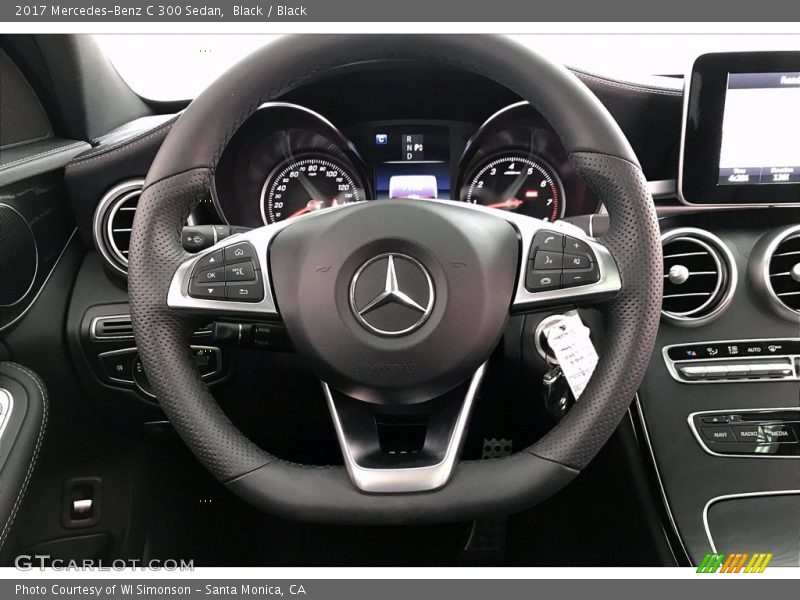 Black / Black 2017 Mercedes-Benz C 300 Sedan