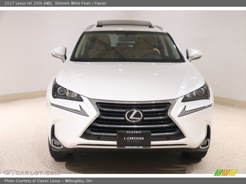 Eminent White Pearl / Flaxen 2017 Lexus NX 200t AWD