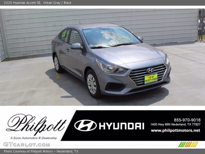 Urban Gray / Black 2020 Hyundai Accent SE