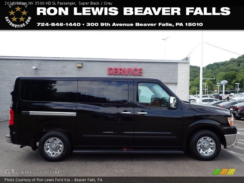 Super Black / Gray 2016 Nissan NV 3500 HD SL Passenger