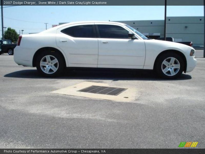 Stone White / Dark Slate Gray/Light Graystone 2007 Dodge Charger